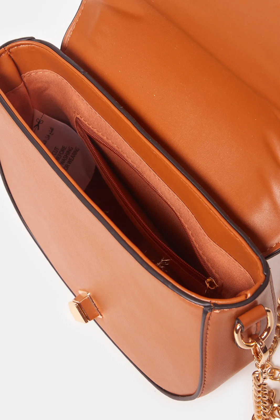 Women White And Tan Crossbody Bag sold by Redtag product image thumbnail 4