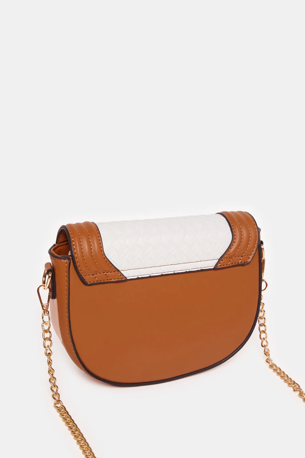 Women White And Tan Crossbody Bag sold by Redtag product image thumbnail 2
