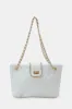 Women White Textured Hand Bag sold by Redtag