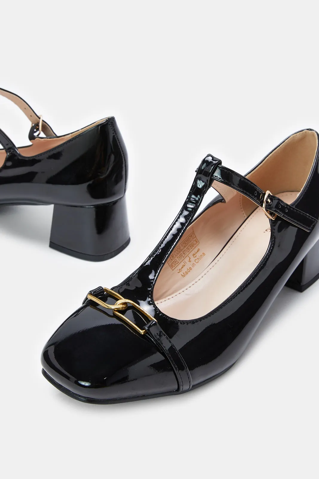 Women Black Patent Mary Jane sold by Redtag product image thumbnail 3