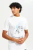 Men White Printed T-Shirt sold by Redtag