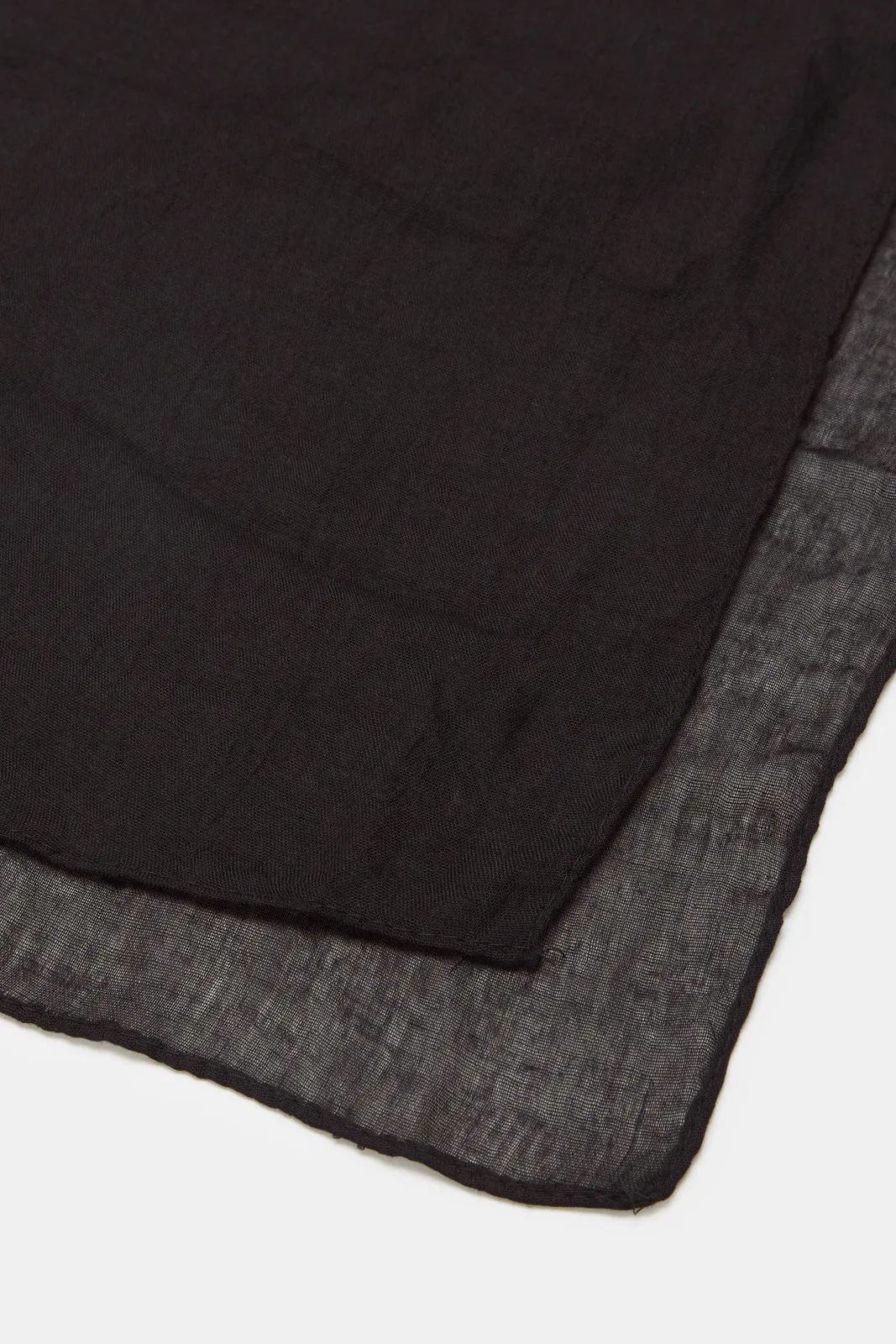 Women Black Plain Scarf sold by Redtag product image thumbnail 4