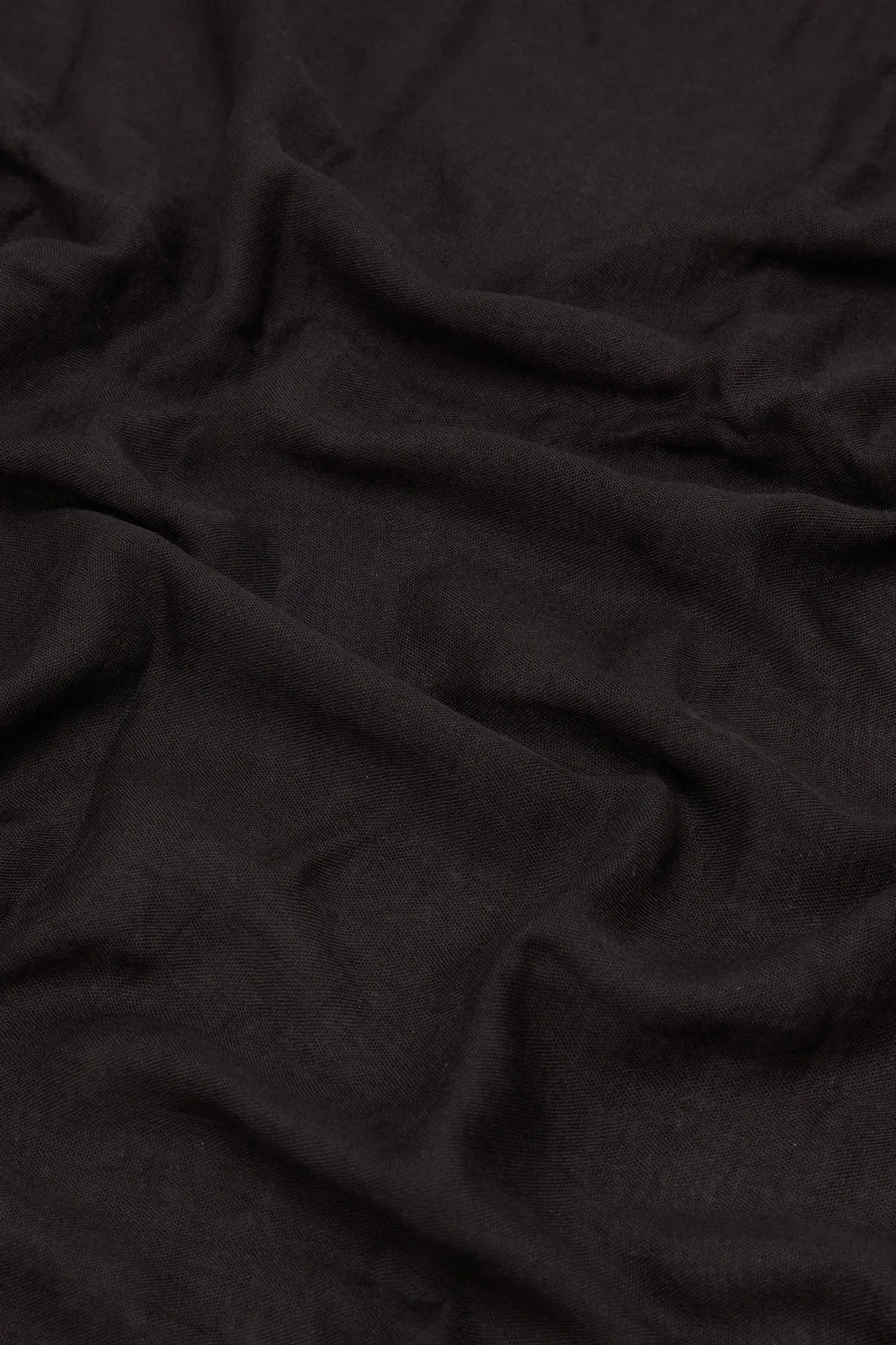 Women Black Plain Scarf sold by Redtag product image thumbnail 3