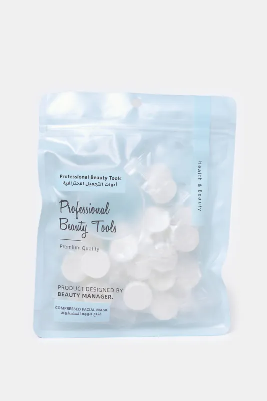 White Compressed Facial Mask Set (25 Piece) sold by Redtag