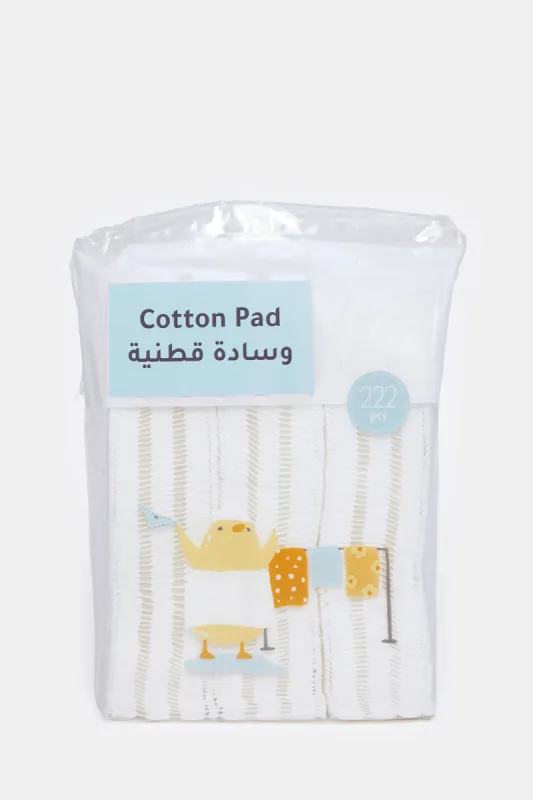 White Plain Cotton Pads Set (222 Piece) sold by Redtag