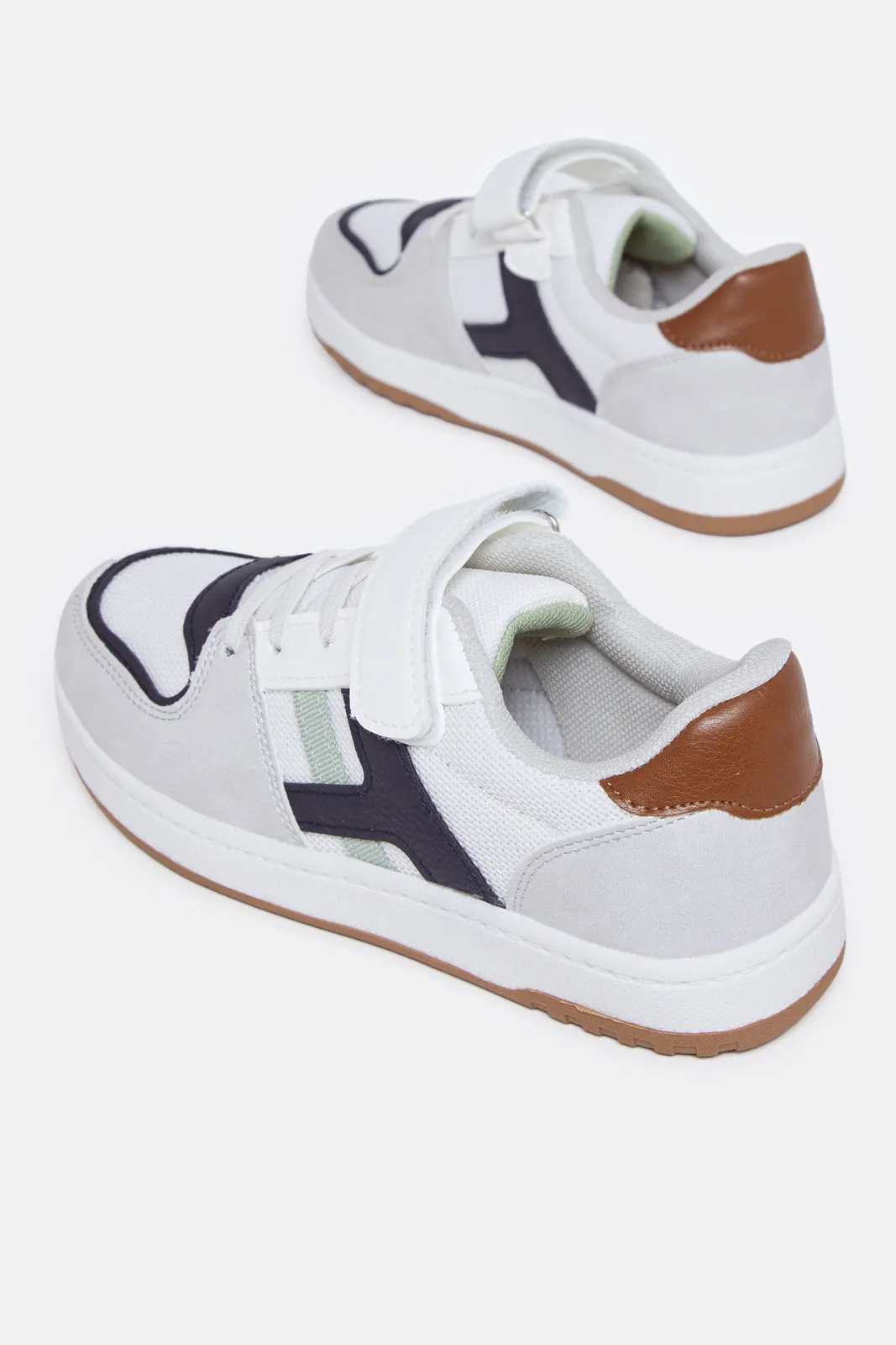 Boys Grey Colour Block Skate Shoes sold by Redtag product image thumbnail 4