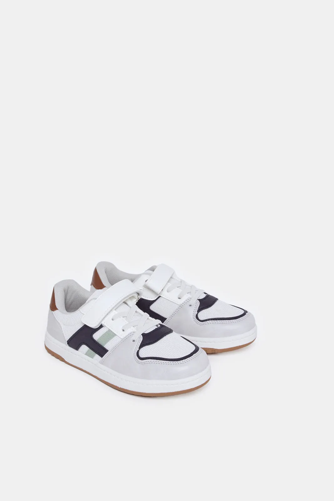 Boys Grey Colour Block Skate Shoes sold by Redtag product image thumbnail 2