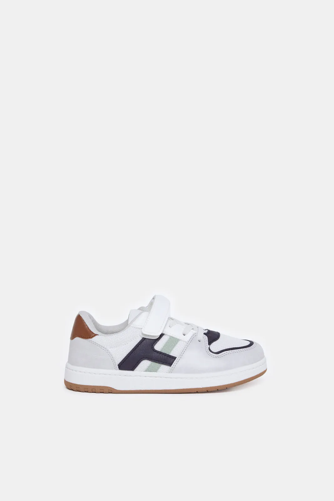 Boys Grey Colour Block Skate Shoes sold by Redtag