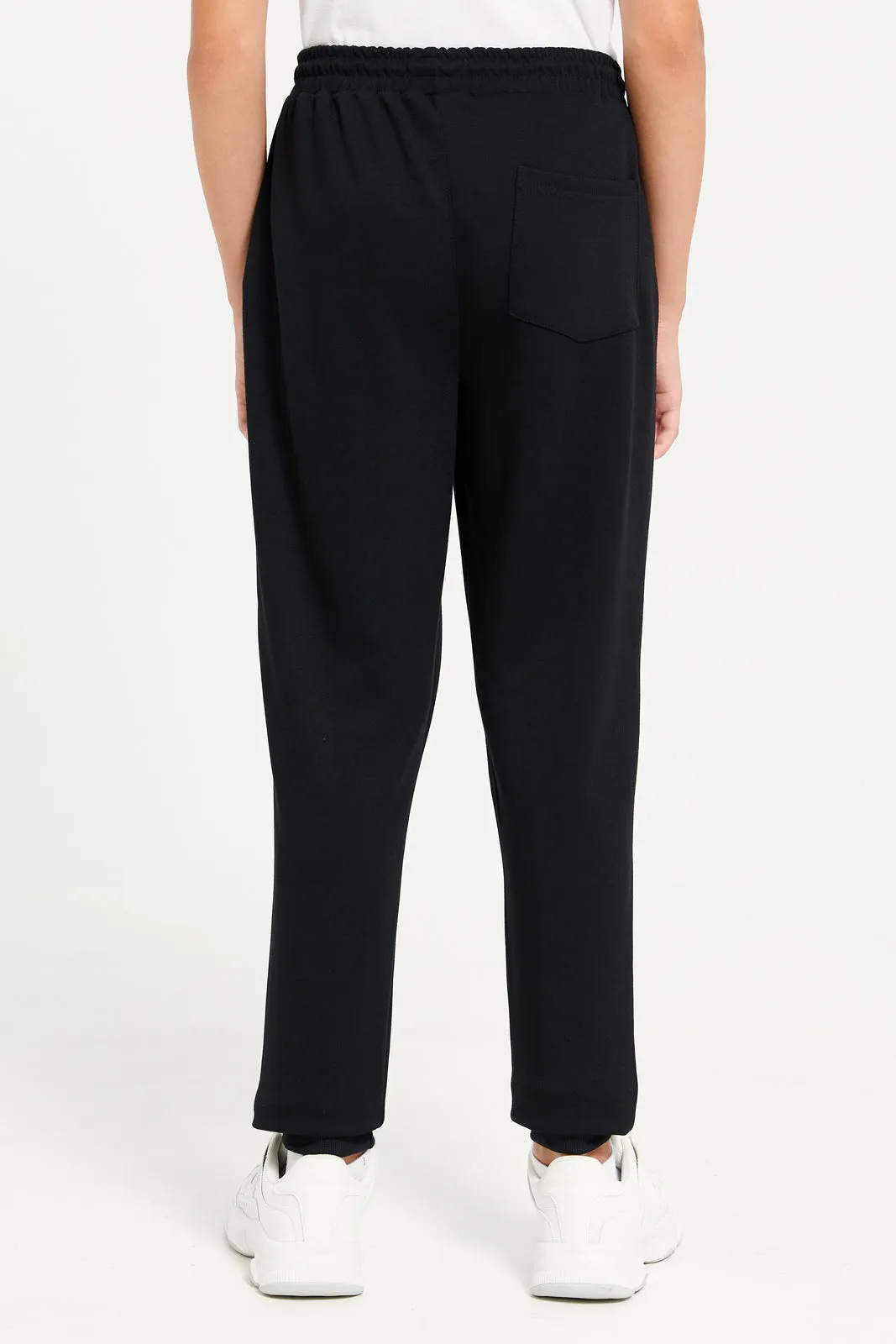 Senior Boys Black Printed Active Pants sold by Redtag product image thumbnail 4