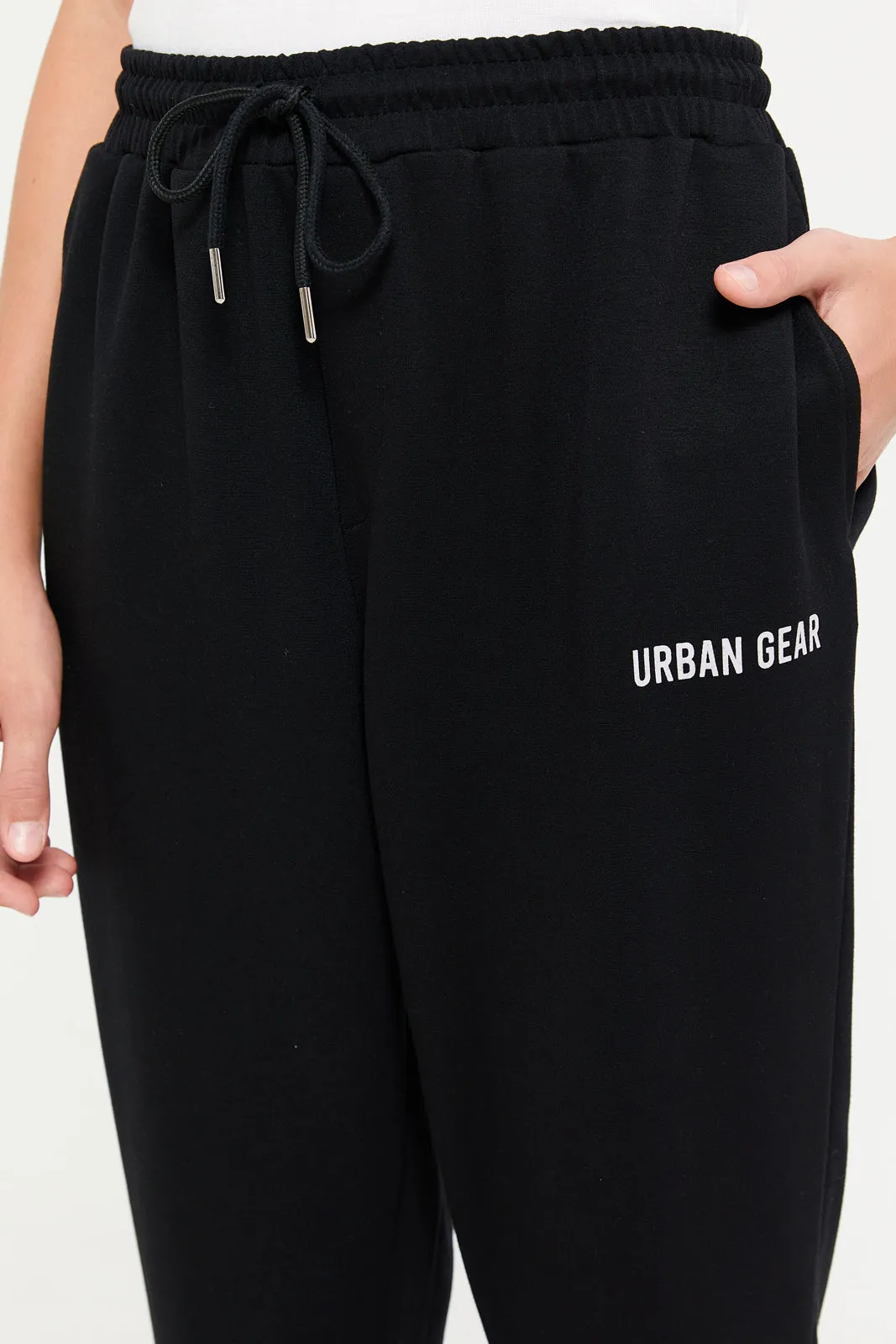 Senior Boys Black Printed Active Pants sold by Redtag product image thumbnail 3