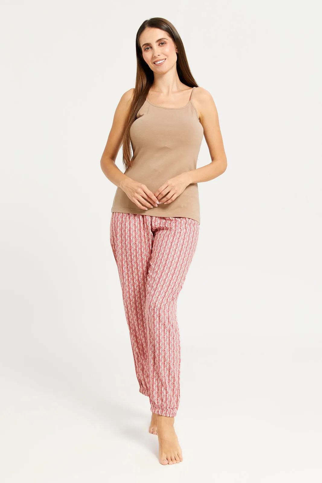 Women Beige Strappy Vest sold by Redtag product image thumbnail 2