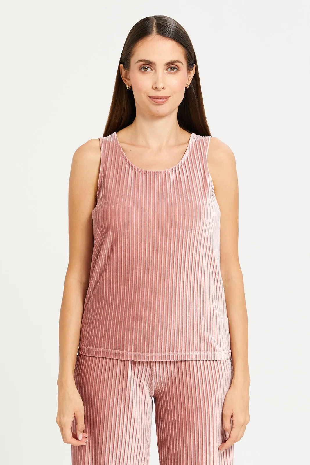 Women Pink Embellished Top With Long Pants Cami Set (2 Piece) sold by Redtag product image thumbnail 2