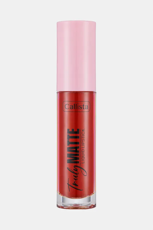 Callista Truly Matte Liquid Lipstick - 408 Red Alert sold by Redtag