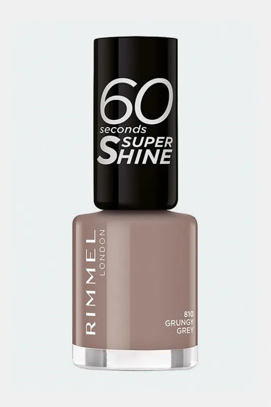 Rimmel 60 Second Super Shine Nail Polish - 810 Grungy Grey sold by Redtag