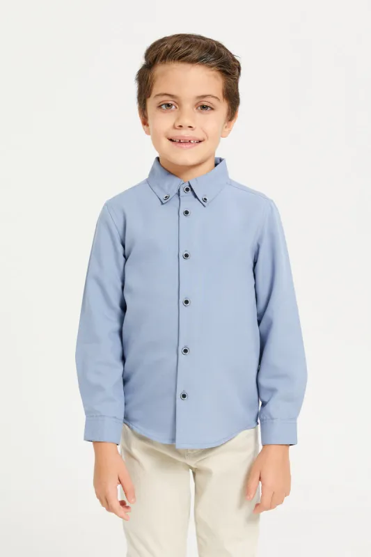Boys Blue Classic Shirt sold by Redtag