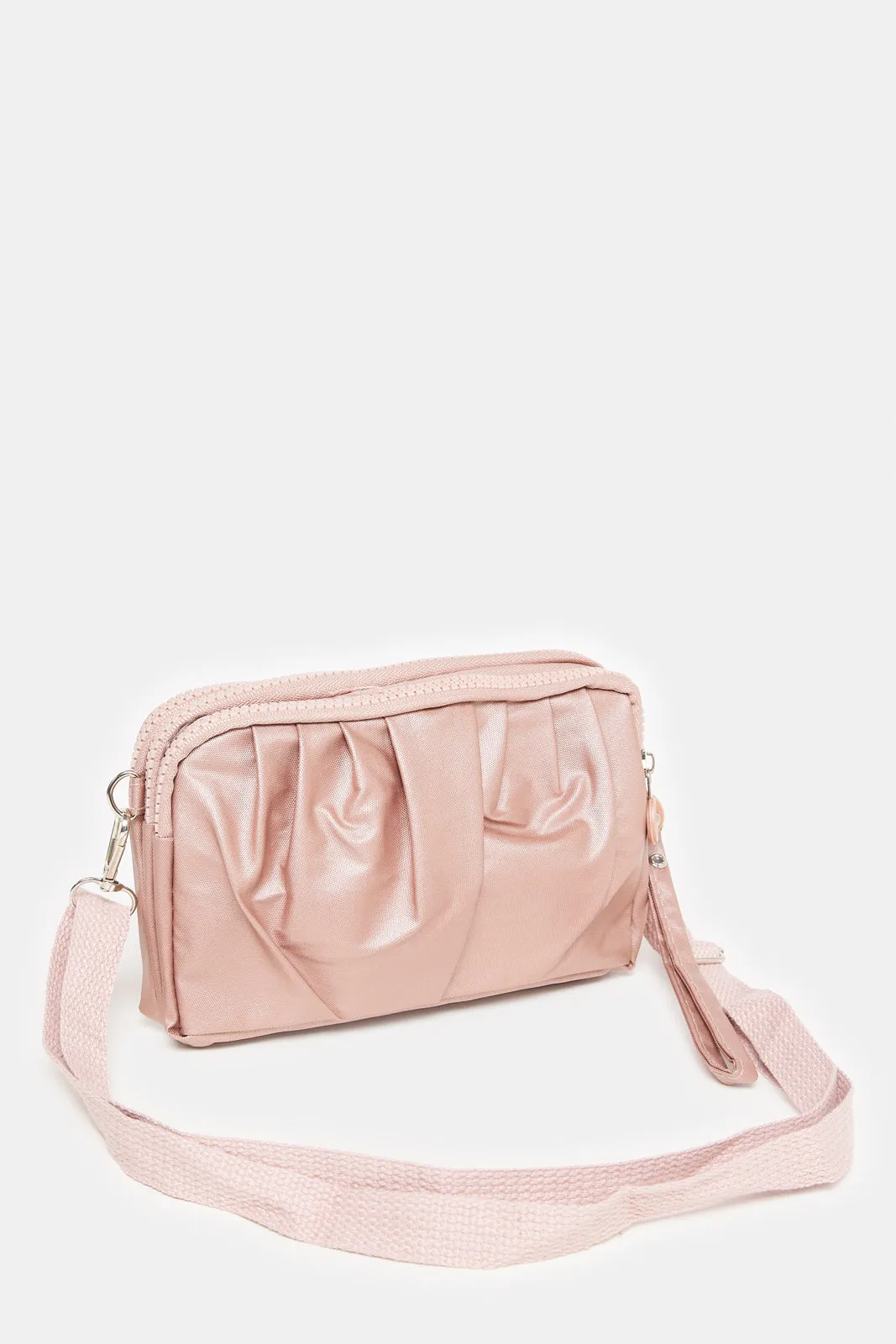 Women Pink Zipper Travel Pouch sold by Redtag product image thumbnail 3