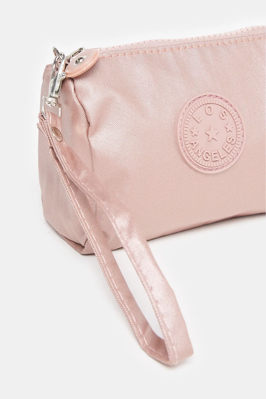 Women Pink Embossed Travel Pouch sold by Redtag product image thumbnail 3