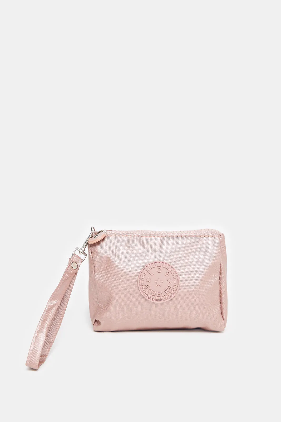 Women Pink Embossed Travel Pouch sold by Redtag