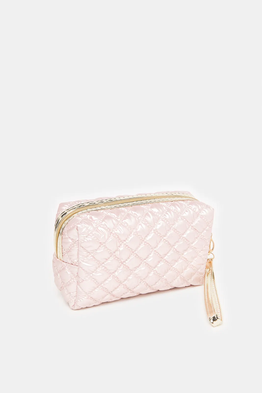 Women Pink Quilted Pouch sold by Redtag product image thumbnail 2