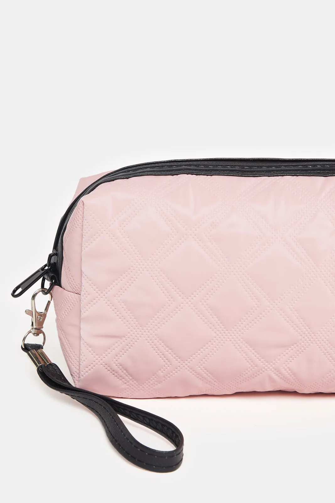Women Pink Quilted Pouch sold by Redtag product image thumbnail 3