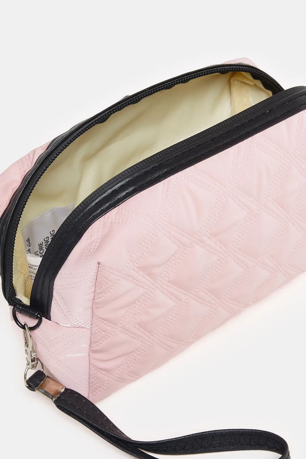 Women Pink Quilted Pouch sold by Redtag product image thumbnail 4