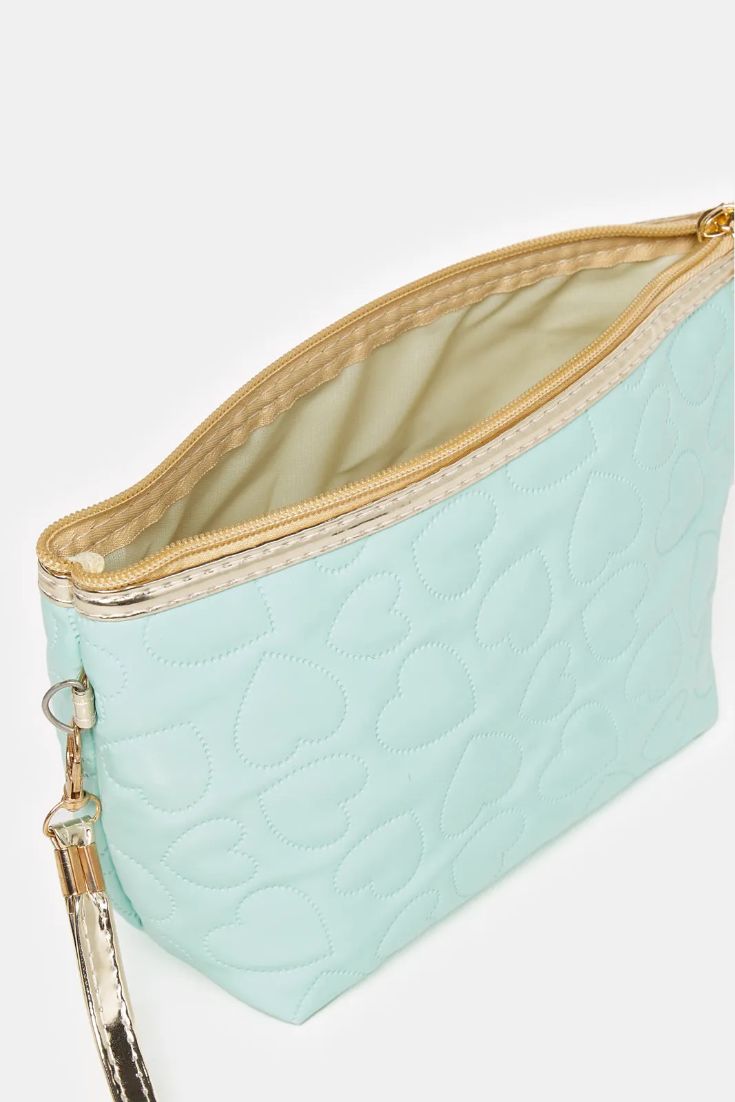 Women Mint Quilted Pouch sold by Redtag product image thumbnail 4