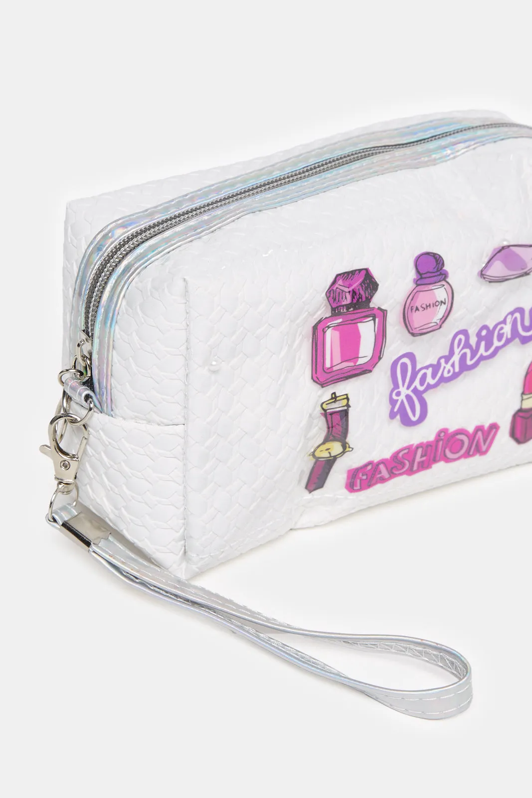 Women White Printed Pouch sold by Redtag product image thumbnail 2