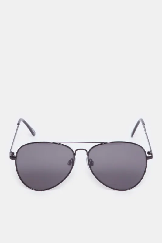 Men Black Aviator Sunglasses sold by Redtag