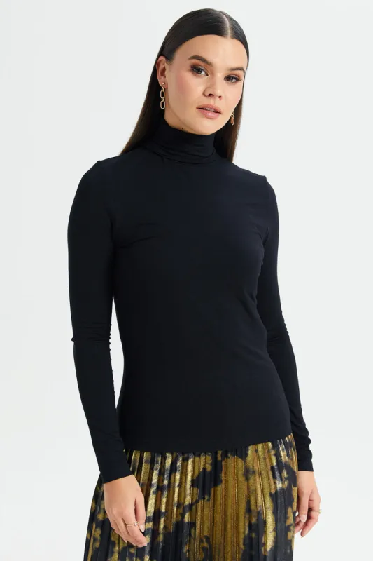 Women Black Long Sleeve T-Shirt sold by Redtag