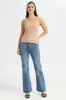 Women Beige Ribbed Vest sold by Redtag
