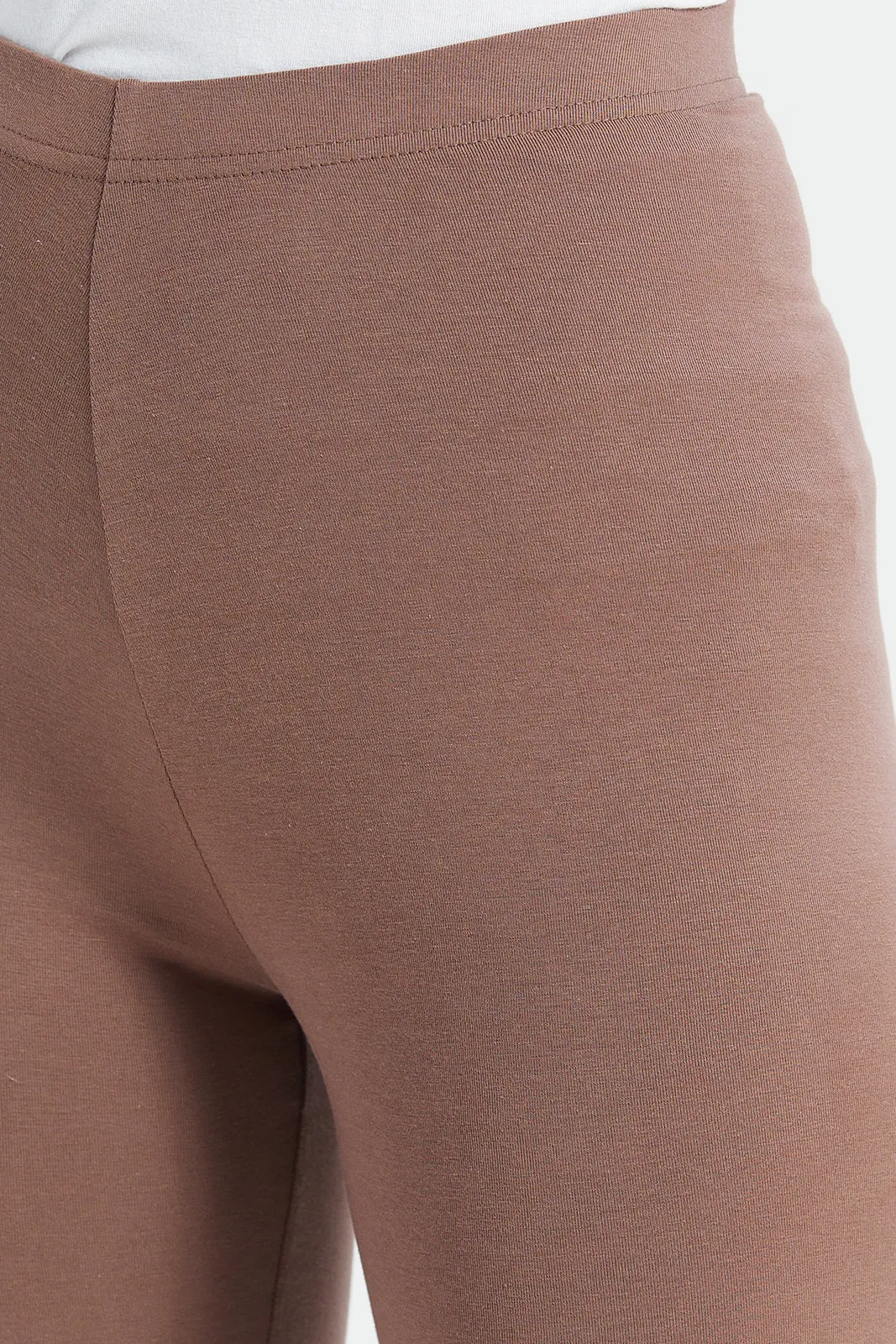 Women Taupe Long Length Leggings sold by Redtag product image thumbnail 4