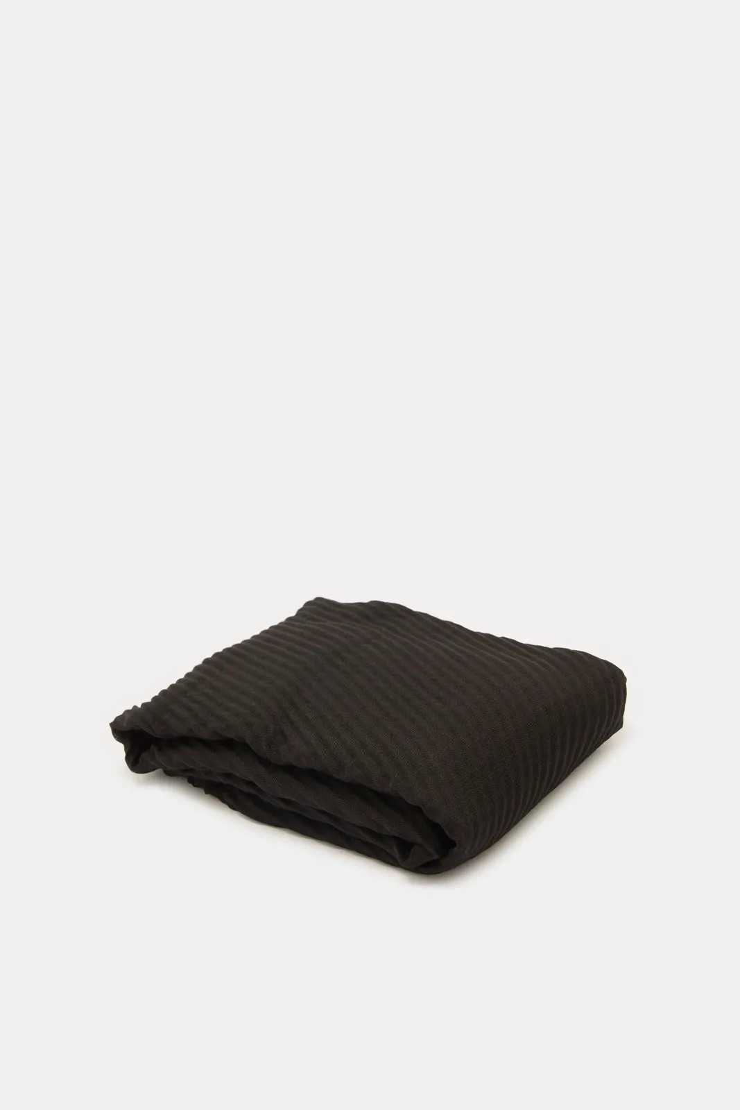 Women Black Pleated Scarf sold by Redtag product image thumbnail 2