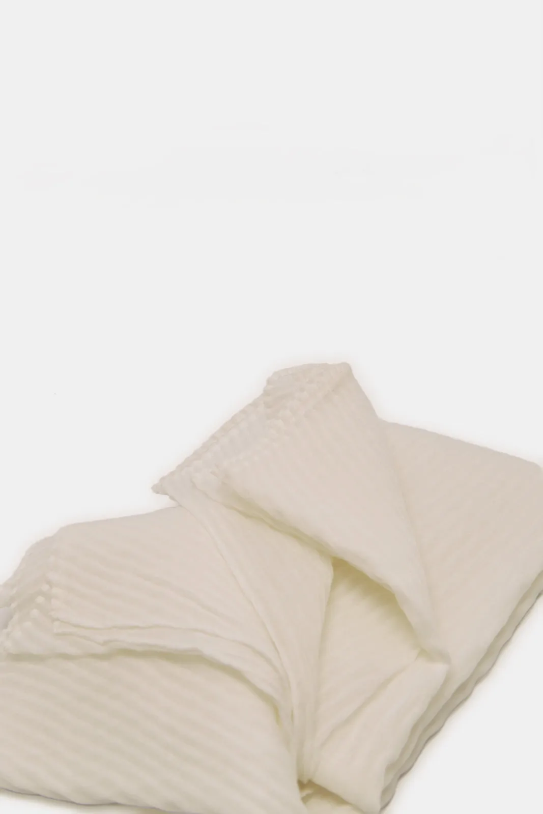 Women White Pleated Scarf sold by Redtag product image thumbnail 3