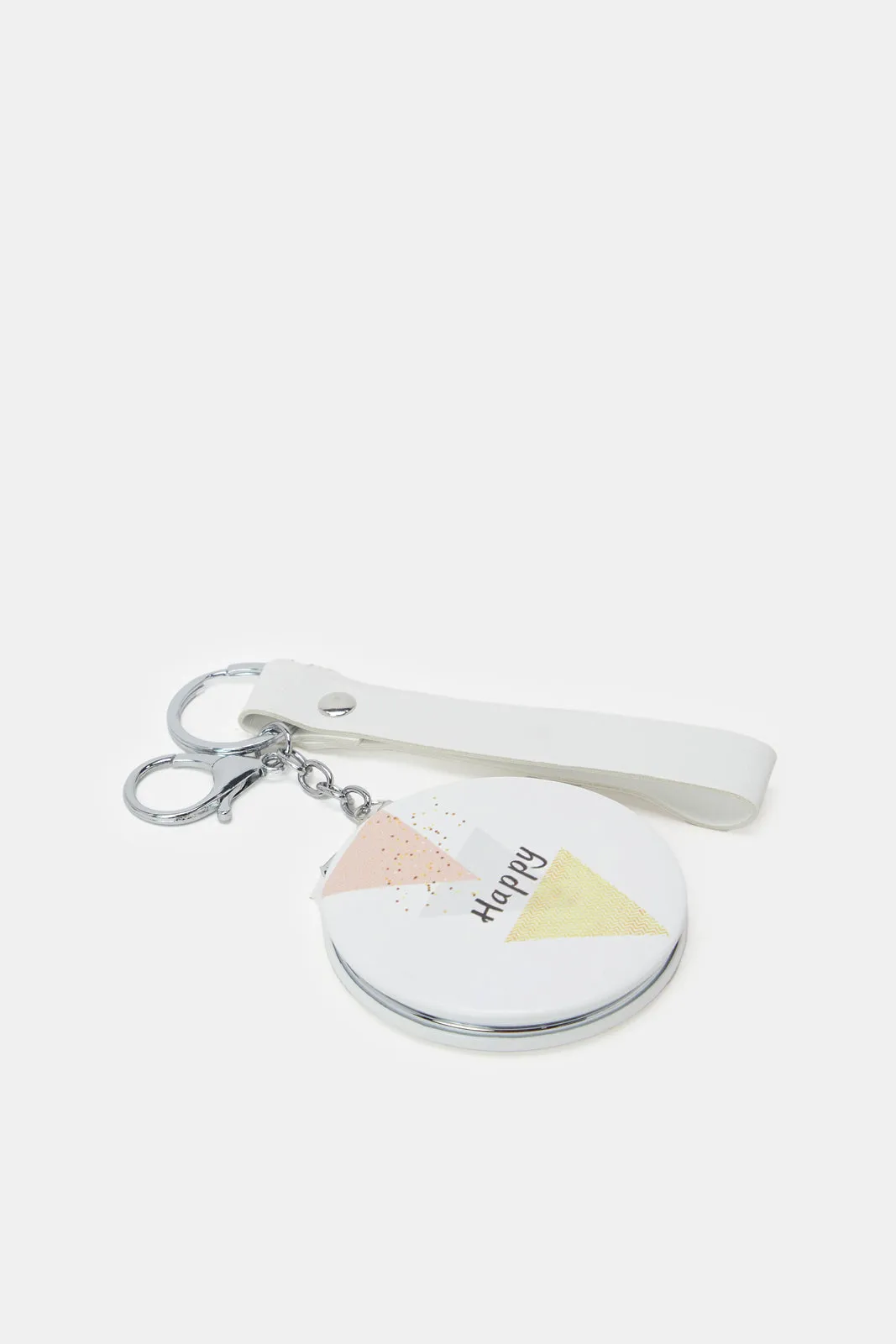 Silver Happy Print Pocket Mirror sold by Redtag product image thumbnail 2