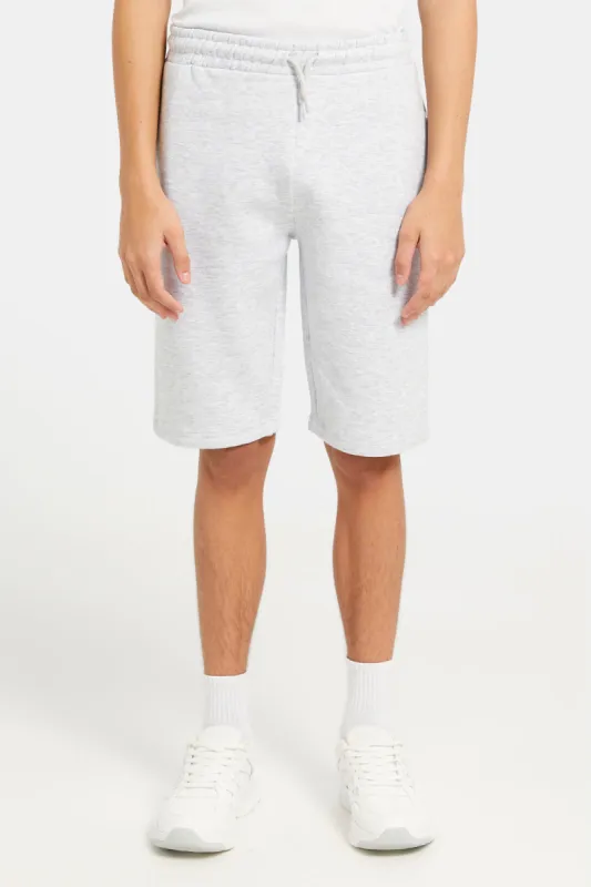 Senior Boys Grey Active Shorts sold by Redtag