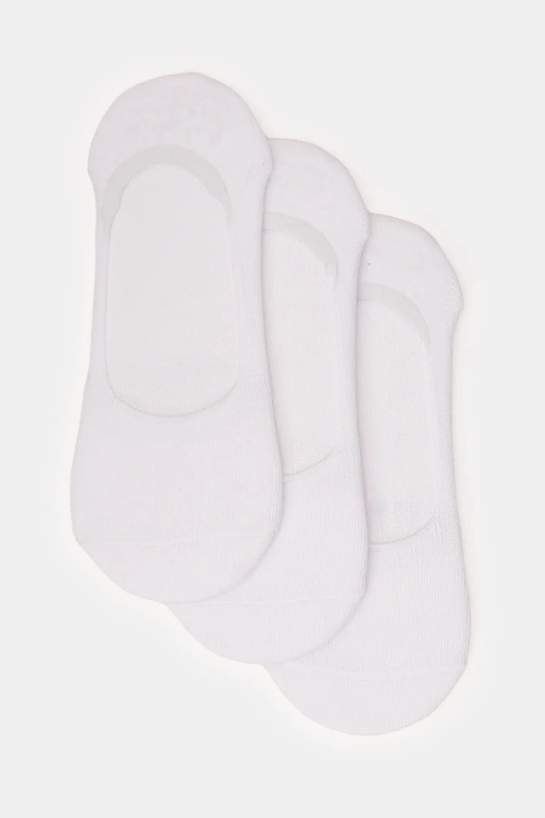 Women White Invisible Socks Set (3 Pairs) sold by Redtag