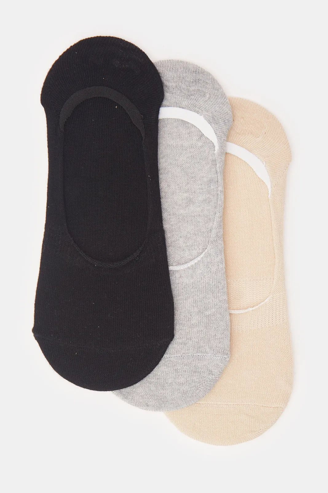 Women Assorted Invisible Socks Set (3 Pairs) sold by Redtag