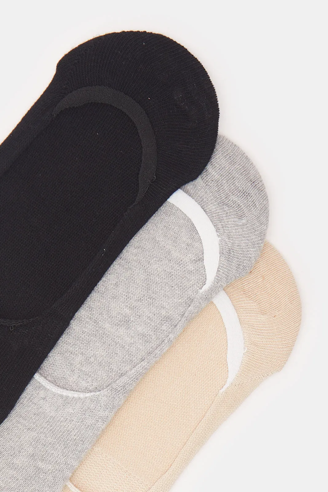 Women Assorted Invisible Socks Set (3 Pairs) sold by Redtag product image thumbnail 3