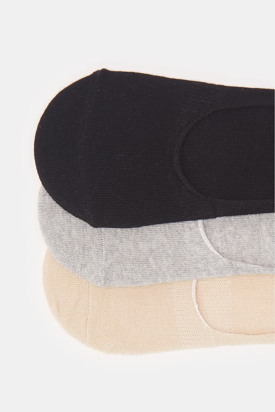 Women Assorted Invisible Socks Set (3 Pairs) sold by Redtag product image thumbnail 2