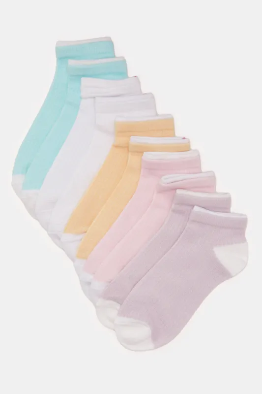 Women Assorted Ankle Length Socks Set (5 Pairs) sold by Redtag