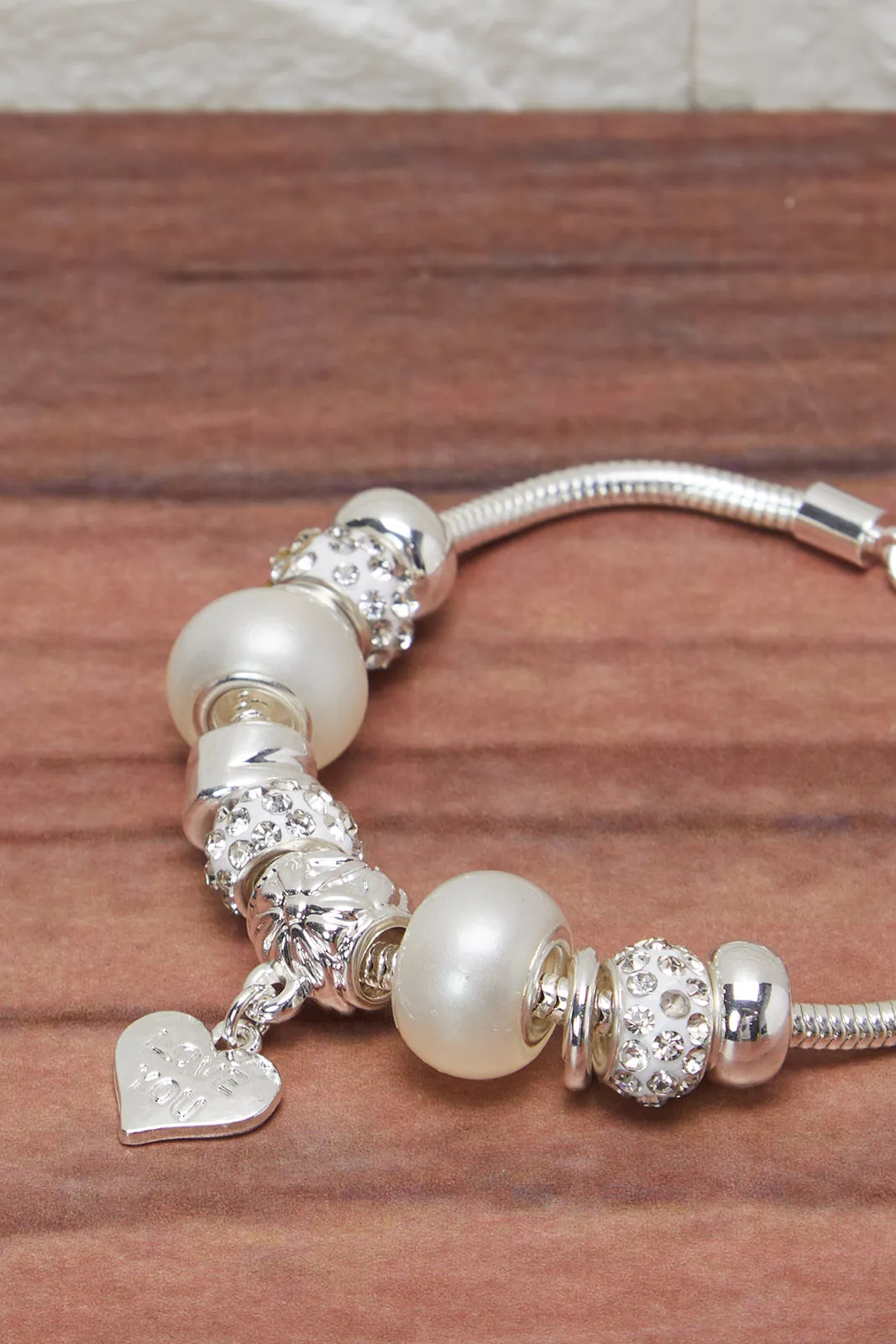 Women Silver Bracelet With Charm sold by Redtag product image thumbnail 3