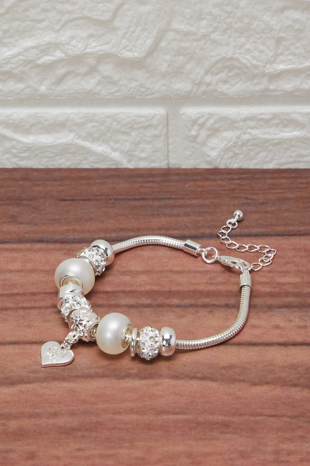 Women Silver Bracelet With Charm sold by Redtag product image thumbnail 2