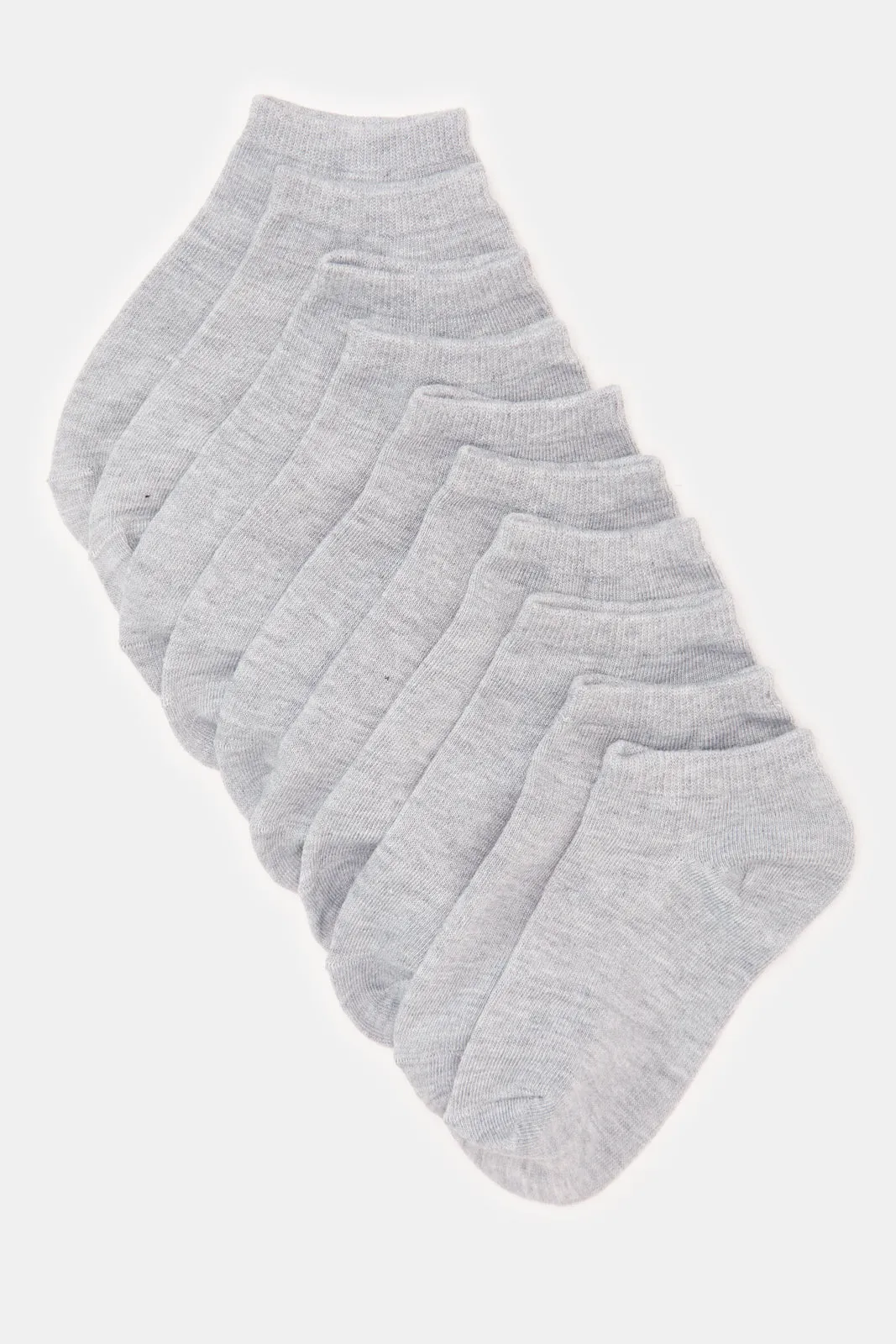 Senior Boys Grey Ankle Length Socks Set (5 Pairs) sold by Redtag