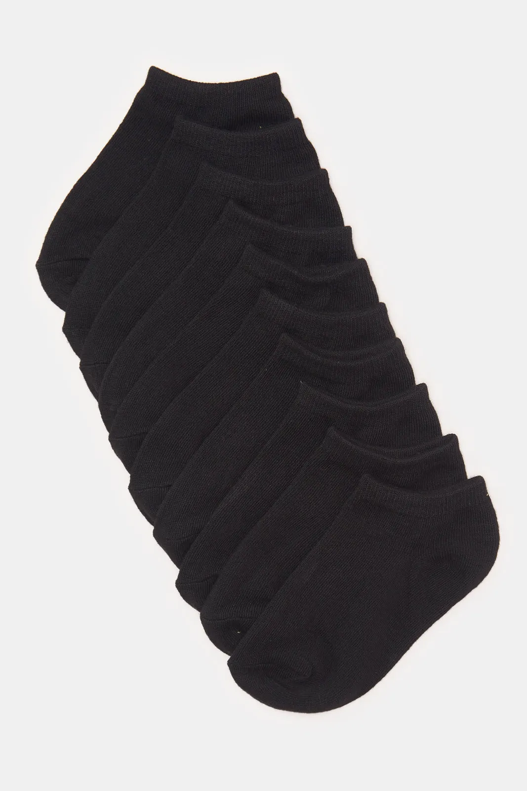 Senior Boys Black Ankle Length Socks Set (5 Pairs) sold by Redtag