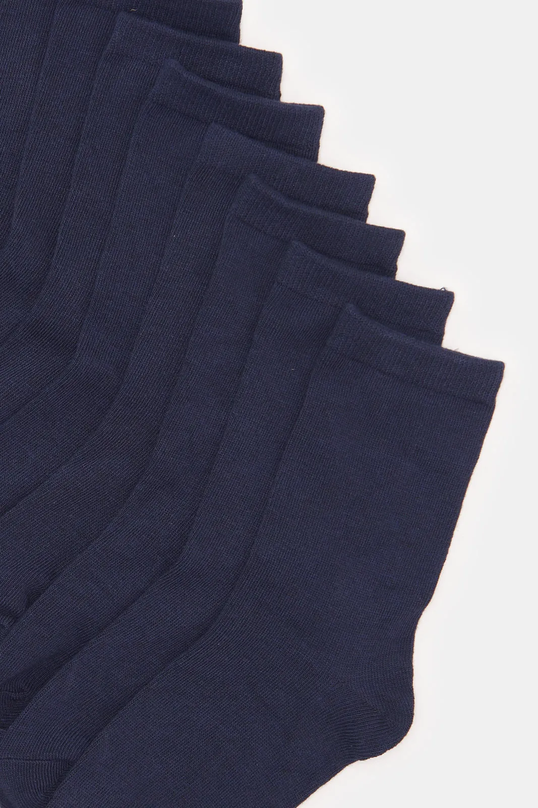 Senior Boys Navy Crew Length Socks Set (5 Pairs) sold by Redtag product image thumbnail 3