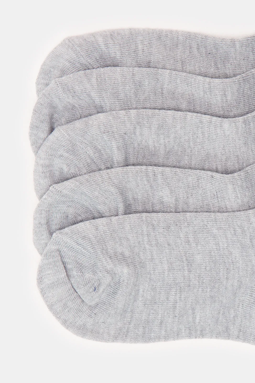 Senior Boys Grey Crew Length Socks Set (5 Pairs) sold by Redtag product image thumbnail 2