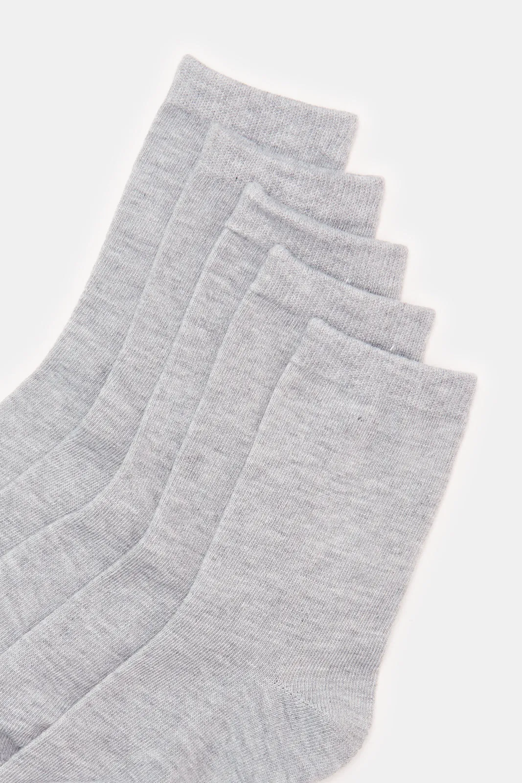 Senior Boys Grey Crew Length Socks Set (5 Pairs) sold by Redtag product image thumbnail 3