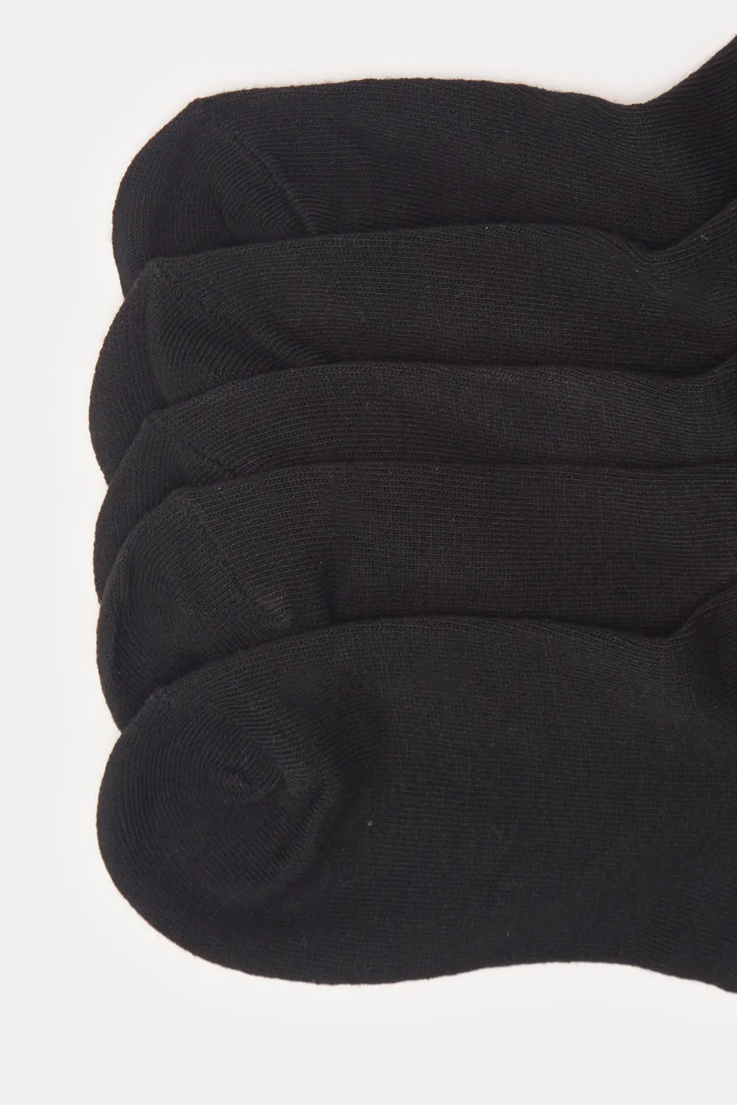 Senior Boys Black Crew Length Socks Set (5 Pairs) sold by Redtag product image thumbnail 2