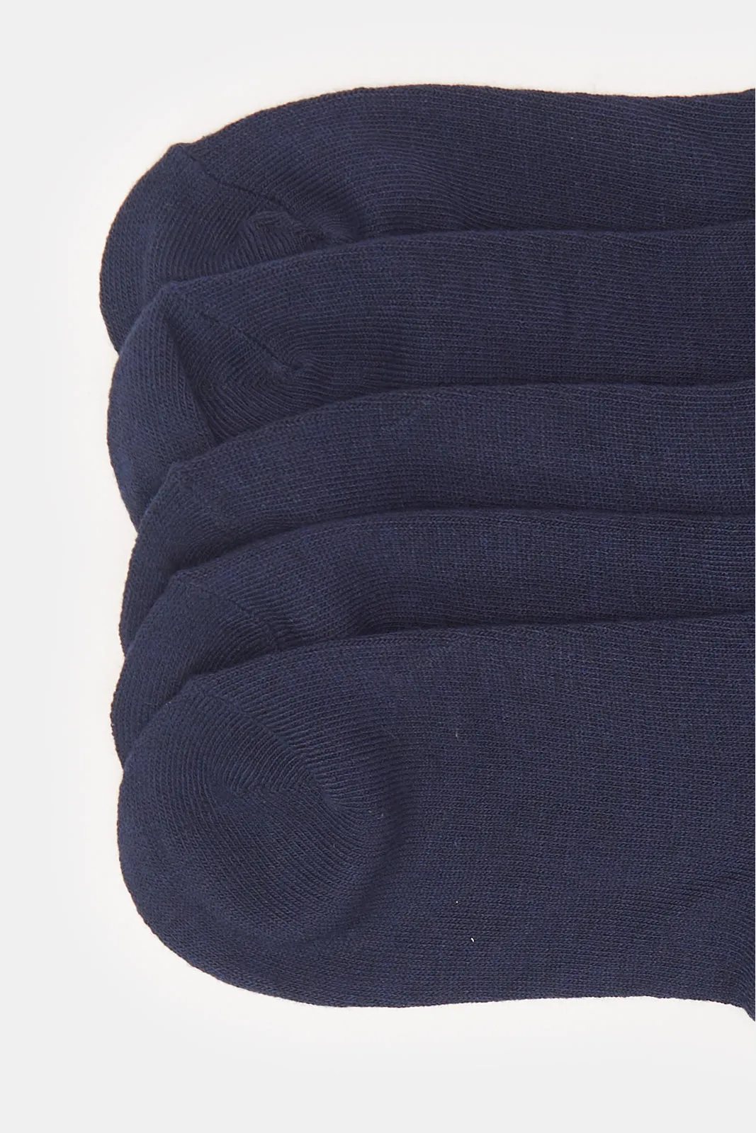 Boys Navy Crew Length Socks Set (5 Pairs) sold by Redtag product image thumbnail 2