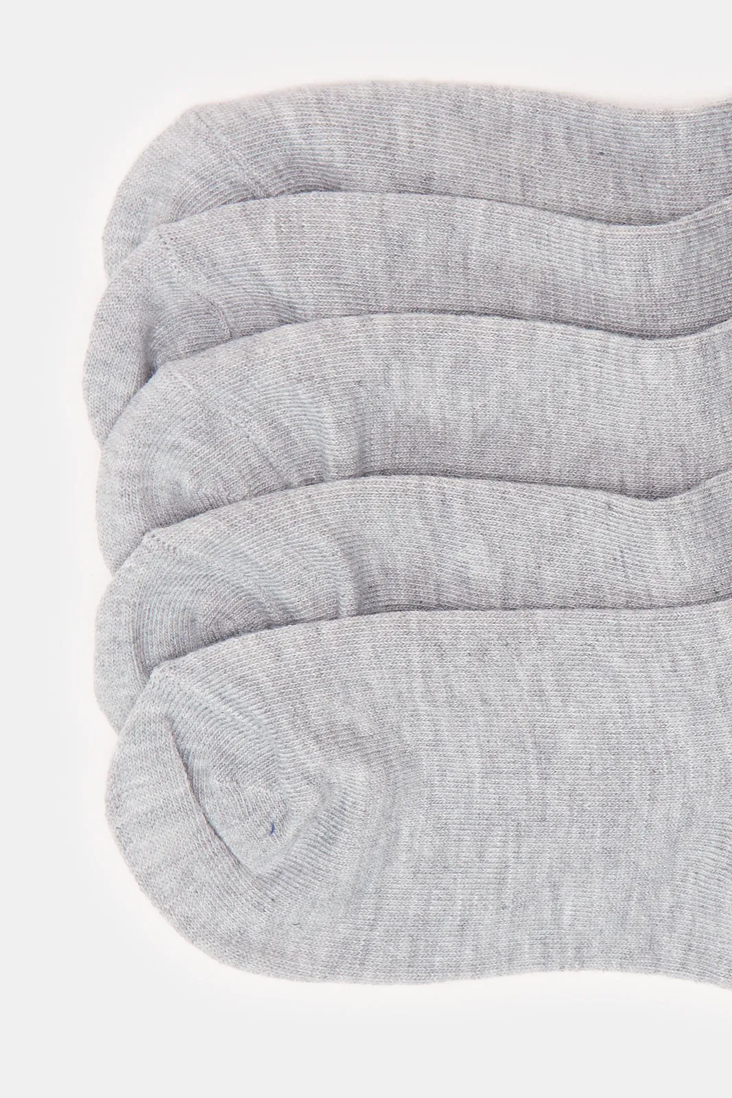 Boys Grey Crew Length Socks Set (5 Pairs) sold by Redtag product image thumbnail 2